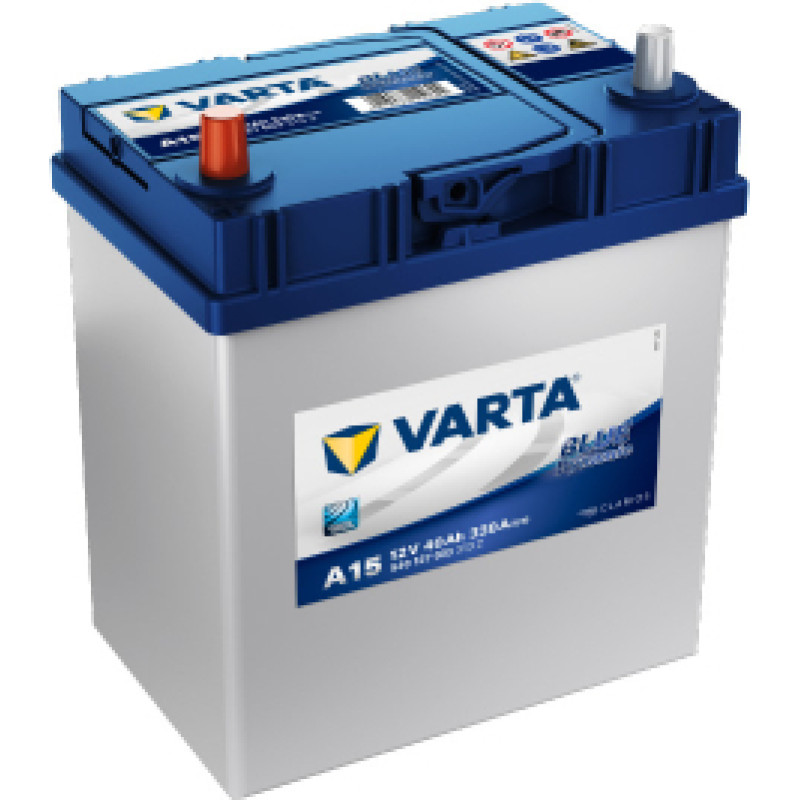 Varta - VARTA BLUE DYNAMIC A15 12V 40Ah 330A (EN) 187x127x207 1/3 EAN4016987119624 - 12V | 40A | 40Ah