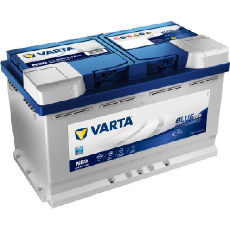 Varta - VARTA Blue Dynamic EFB N80 0/1 - 12V | 80A | 80Ah