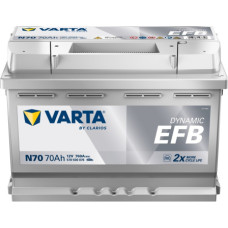 Varta - DYNAMIC EFB N70 12V 70Ah 760A (EN) 278x175x190 0/1 - 12V | 70A | 70Ah