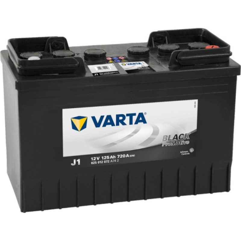 Varta - VARTA PROMOTIVE BLACK J1 12V 125Ah 720A (EN) 349x175x290 0/1 EAN4016987129128 - 12V | 125A | 125Ah