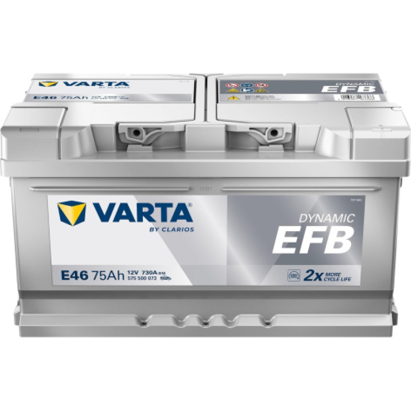 Varta - VARTA DYNAMIC EFB E46 0/1 - 12V | 75A | 75Ah