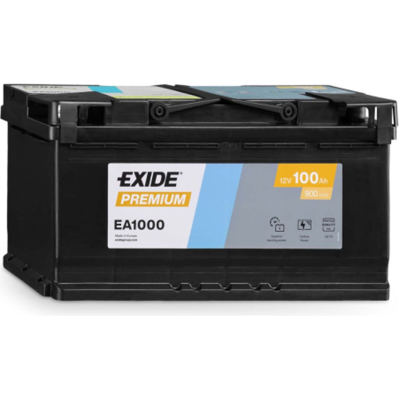 Exide - EXIDE PREMIUM EA1000 0/1 - 12V | 100A | 100Ah