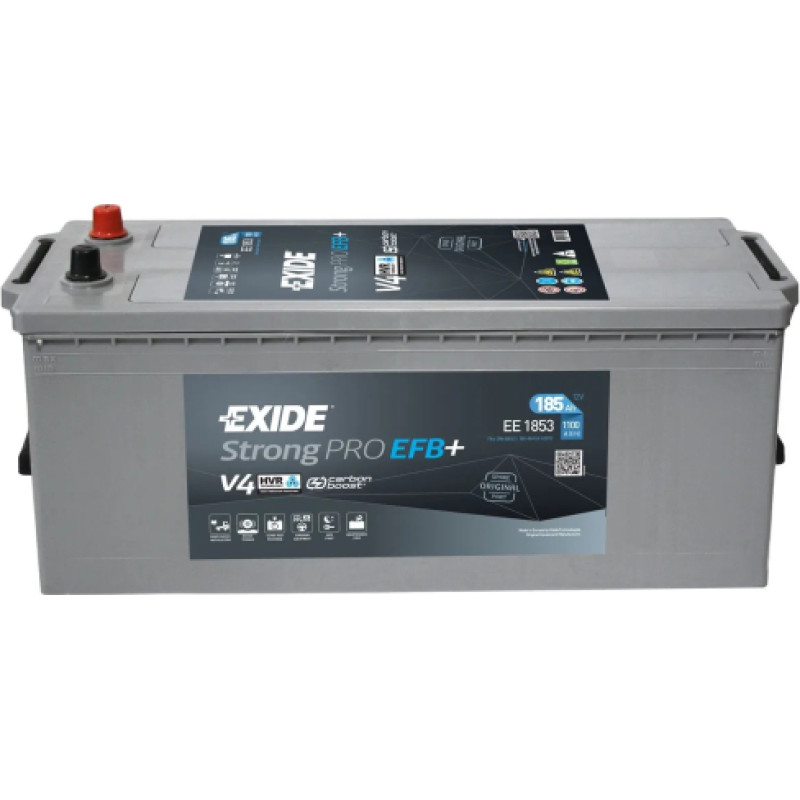 Exide - Strong PRO EFB+ EE1853 12V 185Ah 1100A(EN) 513x223x223 3/1 - 12V | 185A | 185Ah