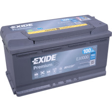 Exide - EXIDE PREMIUM EA1000 12V 100Ah 900A(EN) 353x175x190 0/1 EAN3661024034258 - 12V | 100A | 100Ah