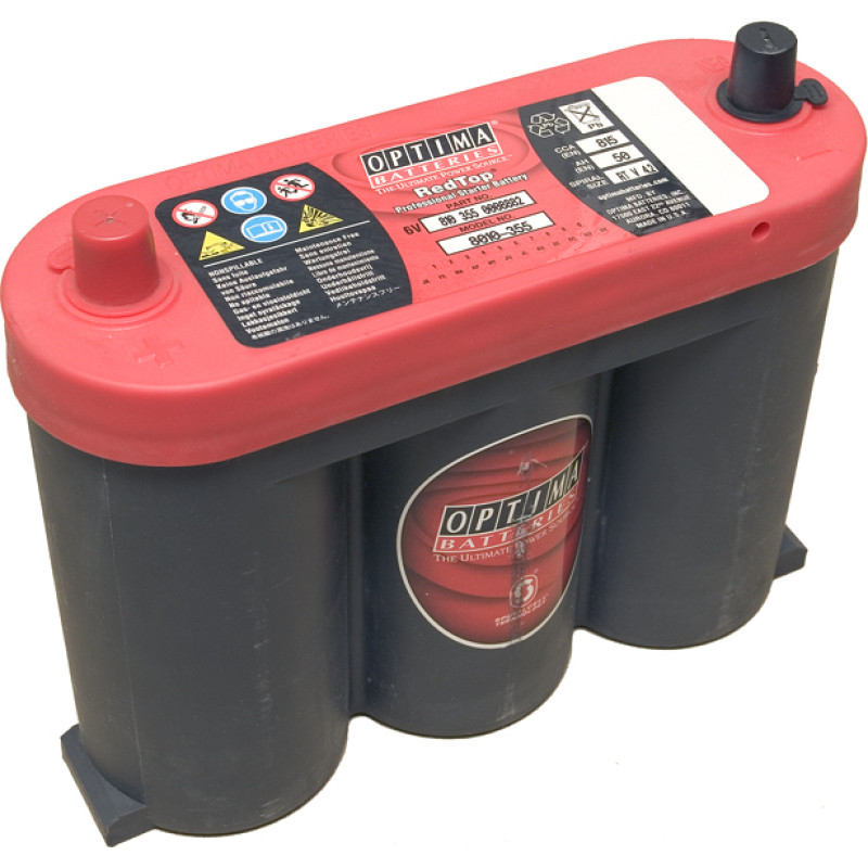 Optima - 984606 Optima RT S-2.1 6V 50Ah 800(EN), 254x91x199 EAN4016987113516 - 6V | 50A | 50Ah