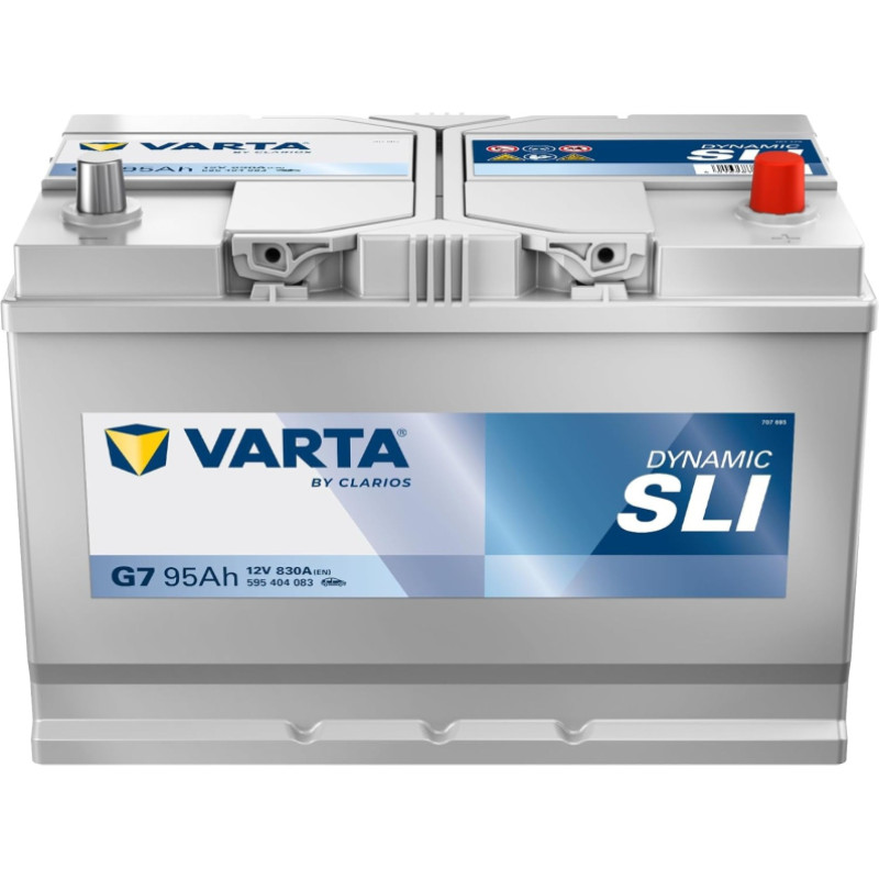 Varta - VARTA DYNAMIC SLI G7 12V 95Ah 830A (EN) 306x173x225 0/1 EAN4016987167700 - 12V | 95A | 95Ah