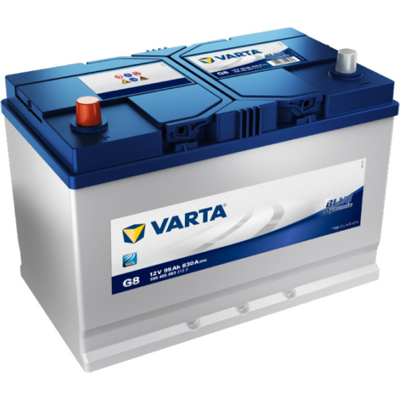 Varta - VARTA BLUE DYNAMIC G8 12V 95Ah 830A (EN) 306x173x225 1/1 EAN4016987119723 - 12V | 95A | 95Ah