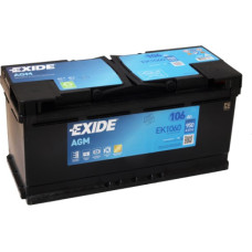 Exide - START-STOP AGM EK1060 12V 106Ah 950A(EN) 392x175x190 0/1 - 12V | 106A | 105Ah