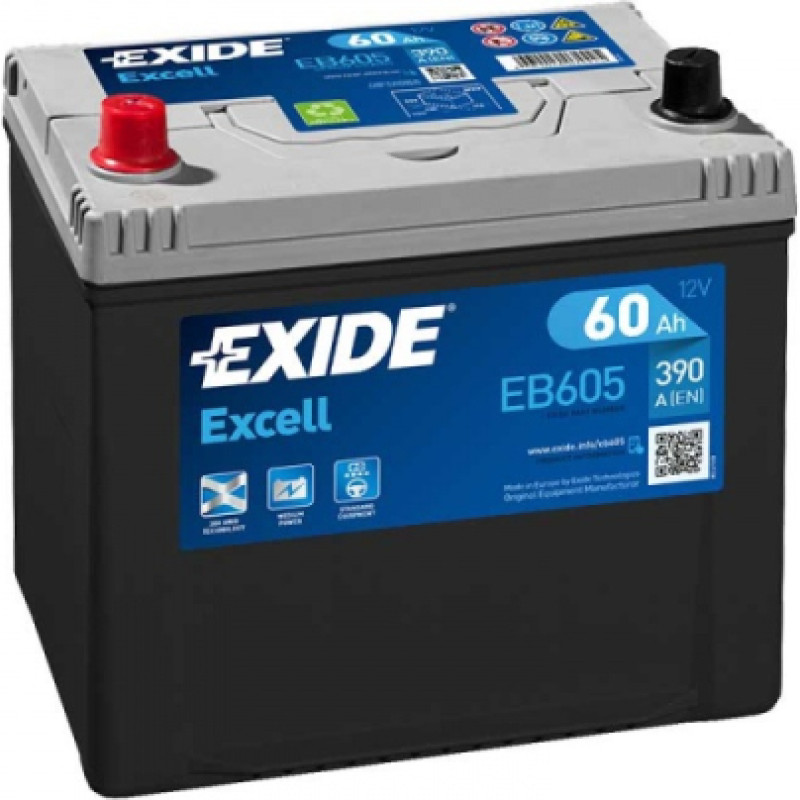 Exide - EB605 - 12V | 390A | 60Ah