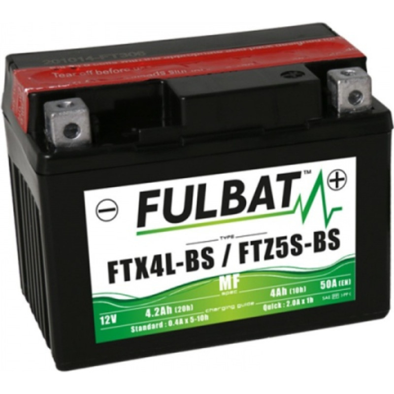 Fulbat - YTX4L-BS (FTX4L-BS/FTZ5S-BS) - 12V | 50A | 3Ah