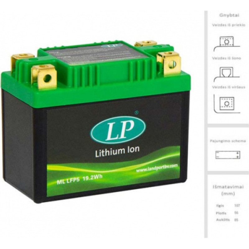 Landport - LFP5 - 12V | 105A | 19Ah