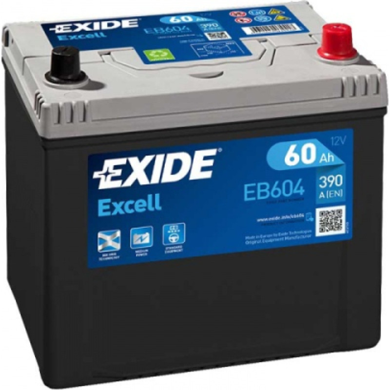 Exide - EB604 - 12V | 390A | 60Ah