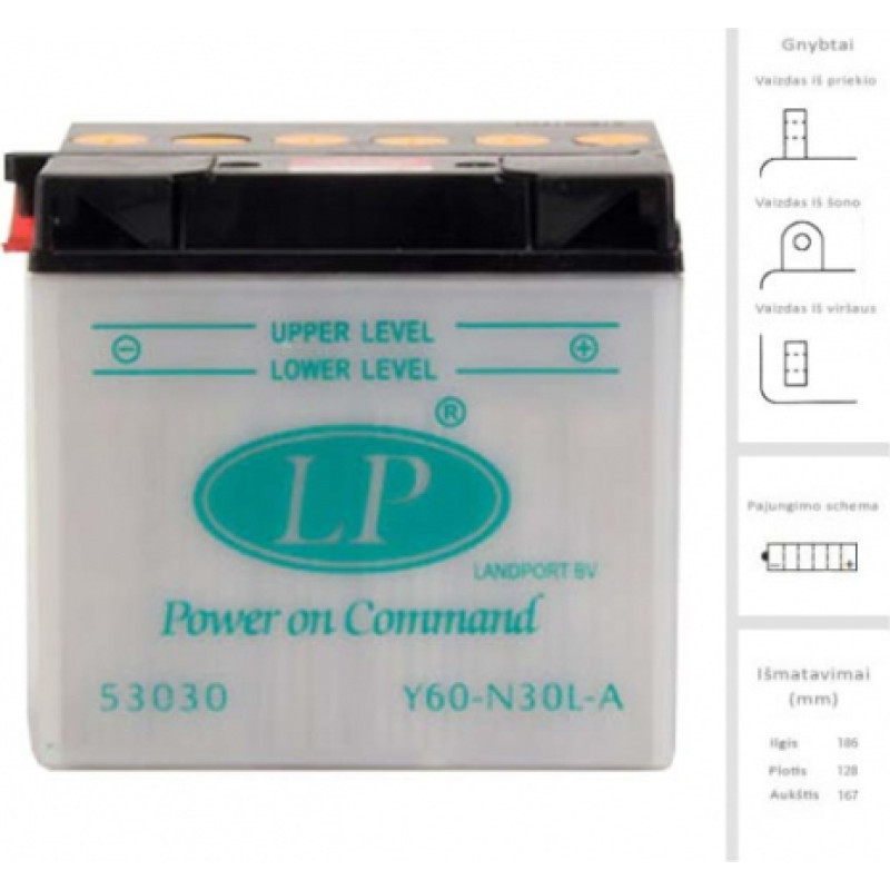 Landport - L60-N30L-A DRY - 12V | 280A | 27Ah