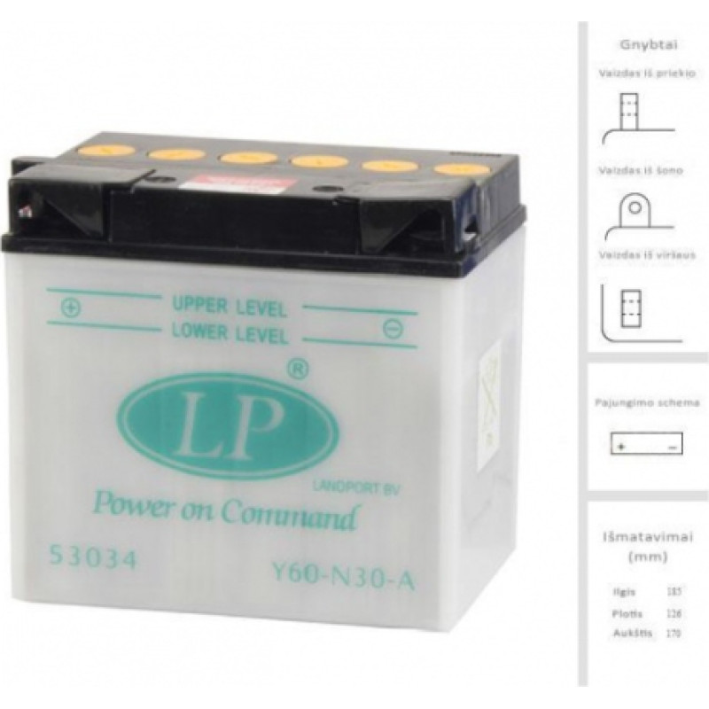 Landport - L60-N30-A DRY - 12V | 300A | 30Ah